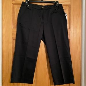 Larry Levine  black crop pants